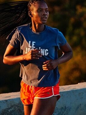 Tracksmith Van Cortlandt Running Shorts Red White
